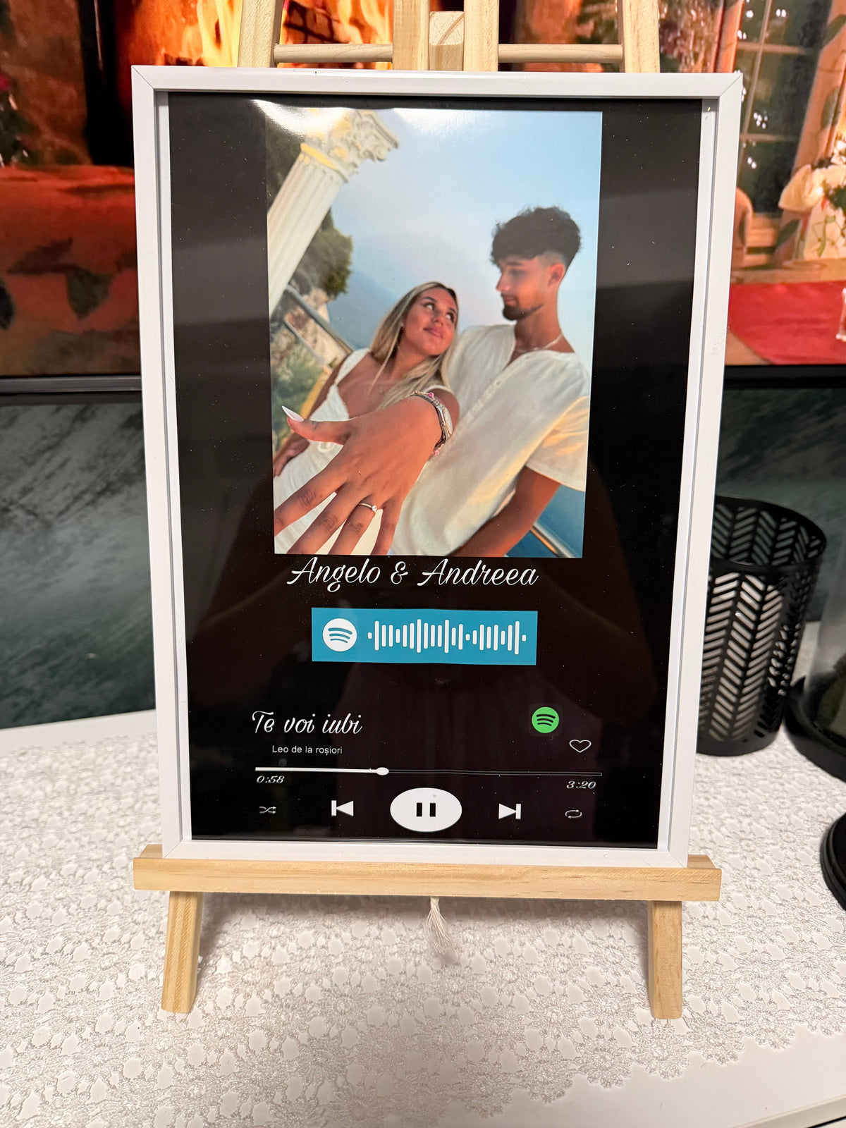Tablou Spotify cu cod de scanare