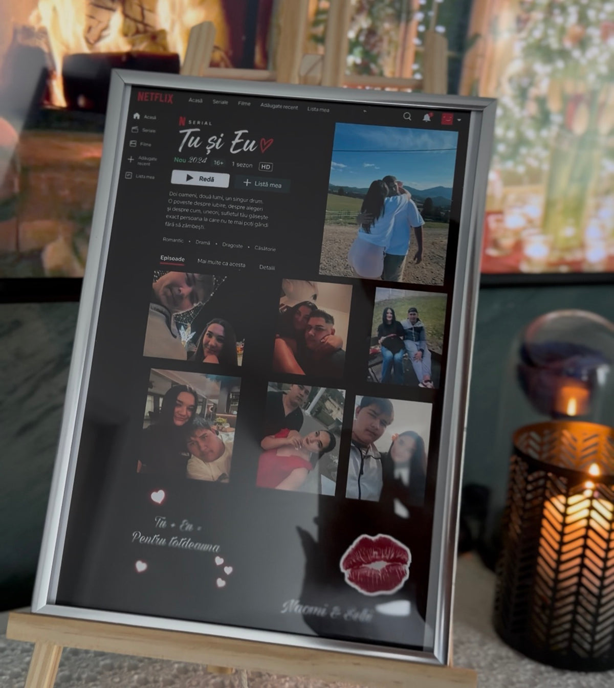 Tablou tip Netflix personalizat