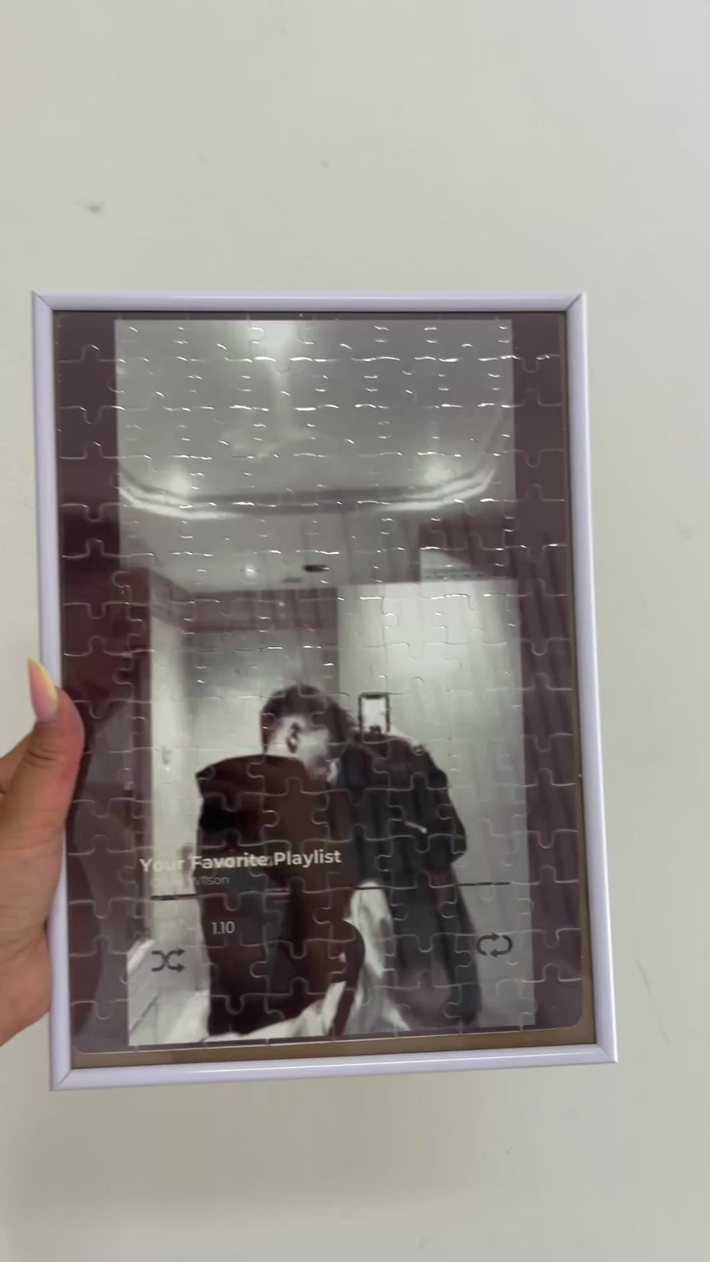 Tablou puzzle stil Spotify personalizat